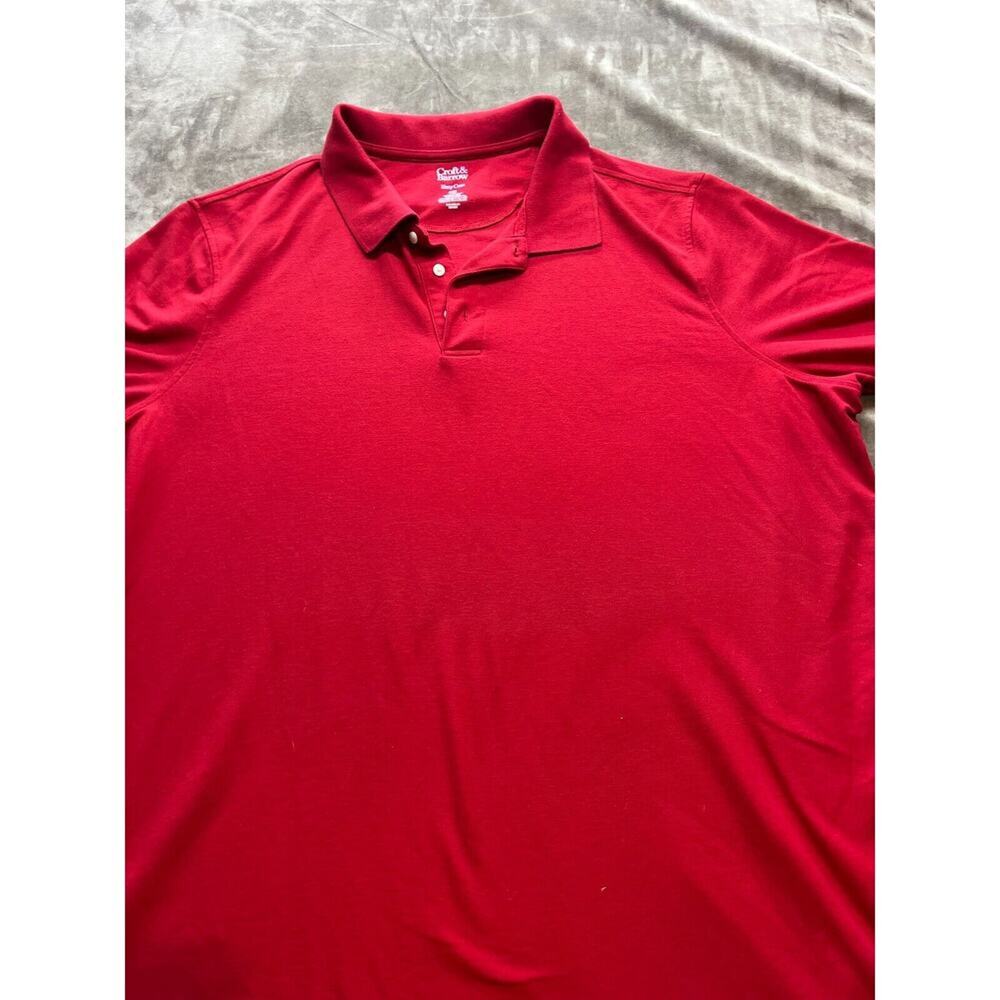 Croft‎ Barrow Polo Shirt Mens Size 4XB Short Sleeve Red